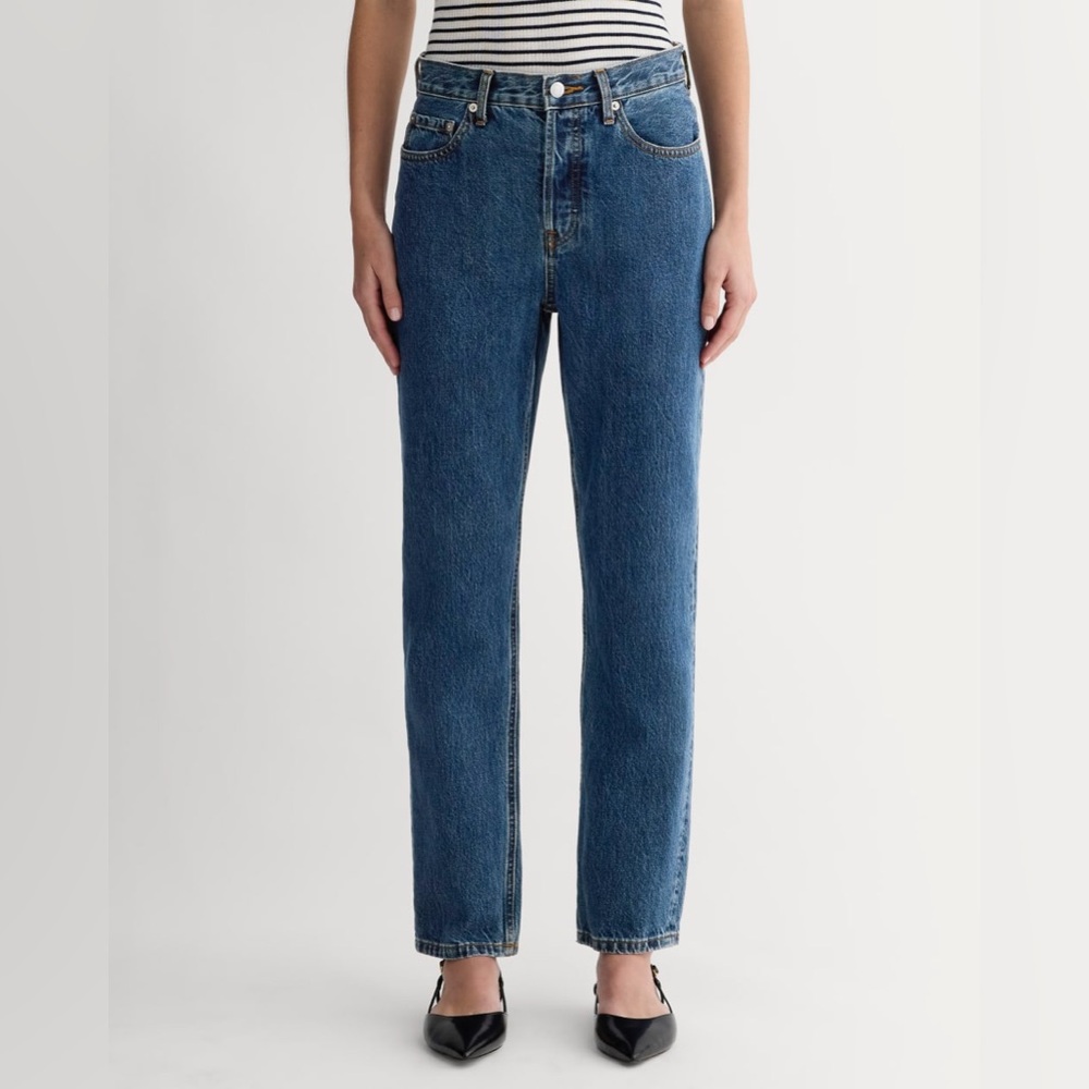 NEW Everlane Organic Cotton 90s High Rise Cheeky Denim Jeans Size 25